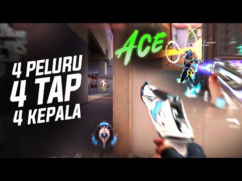 LAGI LAGI DAPET CLEAN ACE !! 4 PELURU 4 TAP 4 KEPALA + ACE !! #valorant