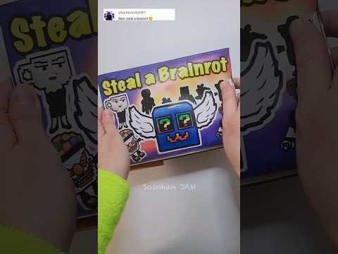 Steal a Brainrot Roblox Blindbag Game Book 브레인롯 훔치기 로블록스 블라인드백 게임북 #roblox #stealabrainrot #asmr