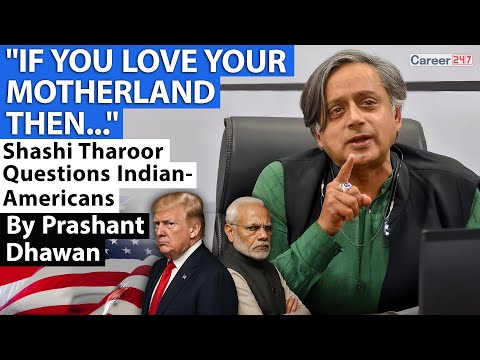 IF YOU LOVE YOUR MOTHERLAND THEN | Shashi Tharoor Questions Indian-Americans
