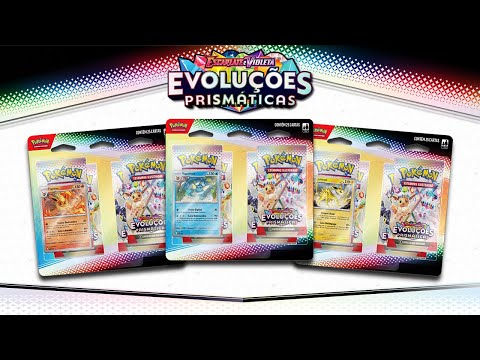 Evoluções Prismáticas! Unboxing e Review do Pacote Quádruplo, Flareon, Vaporeon e Jolteon!