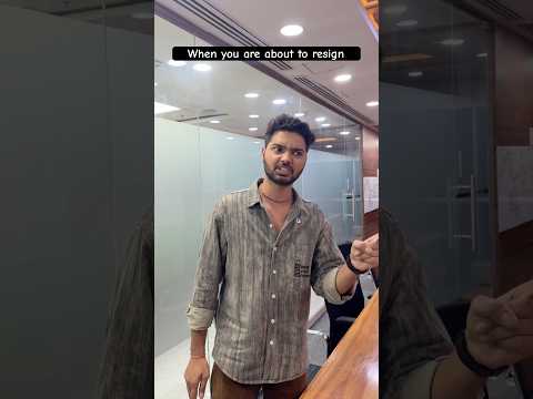 When you are about to resign ๐ #funny #corporate #job #comedy