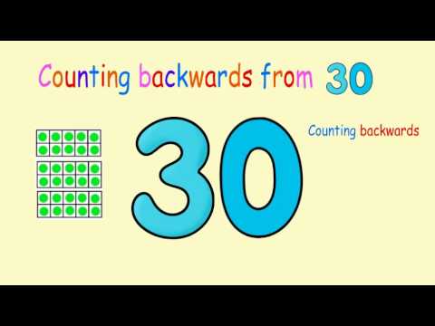 Counting Backwards from 30