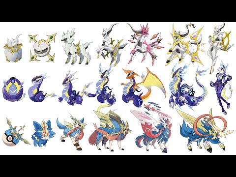 All Legendary & Mythical Pokémon Mega Evolutions & More Stages from Gen 1 to Gen 9 | Max S