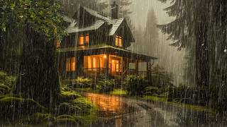 GENTLE RAIN Sounds for Sleeping on Roof | Sleep and Meditation | Nature Sounds