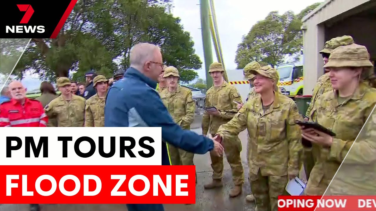 Prime Minister Albanese visits flood-ravaged communities | 7NEWS