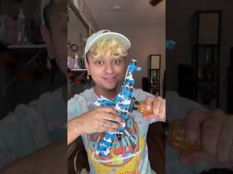 Shooting a Balloon with my Gel Ball Blaster! #shorts #gelblasters #waterbeads