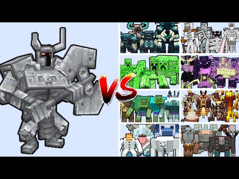 FERROUS WROUGHTNAUT vs ALL MOB TEAMS | Minecraft Mob Battle