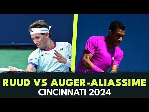 Felix Auger-Aliassime vs Casper Ruud | Cincinnati 2024 Highlights