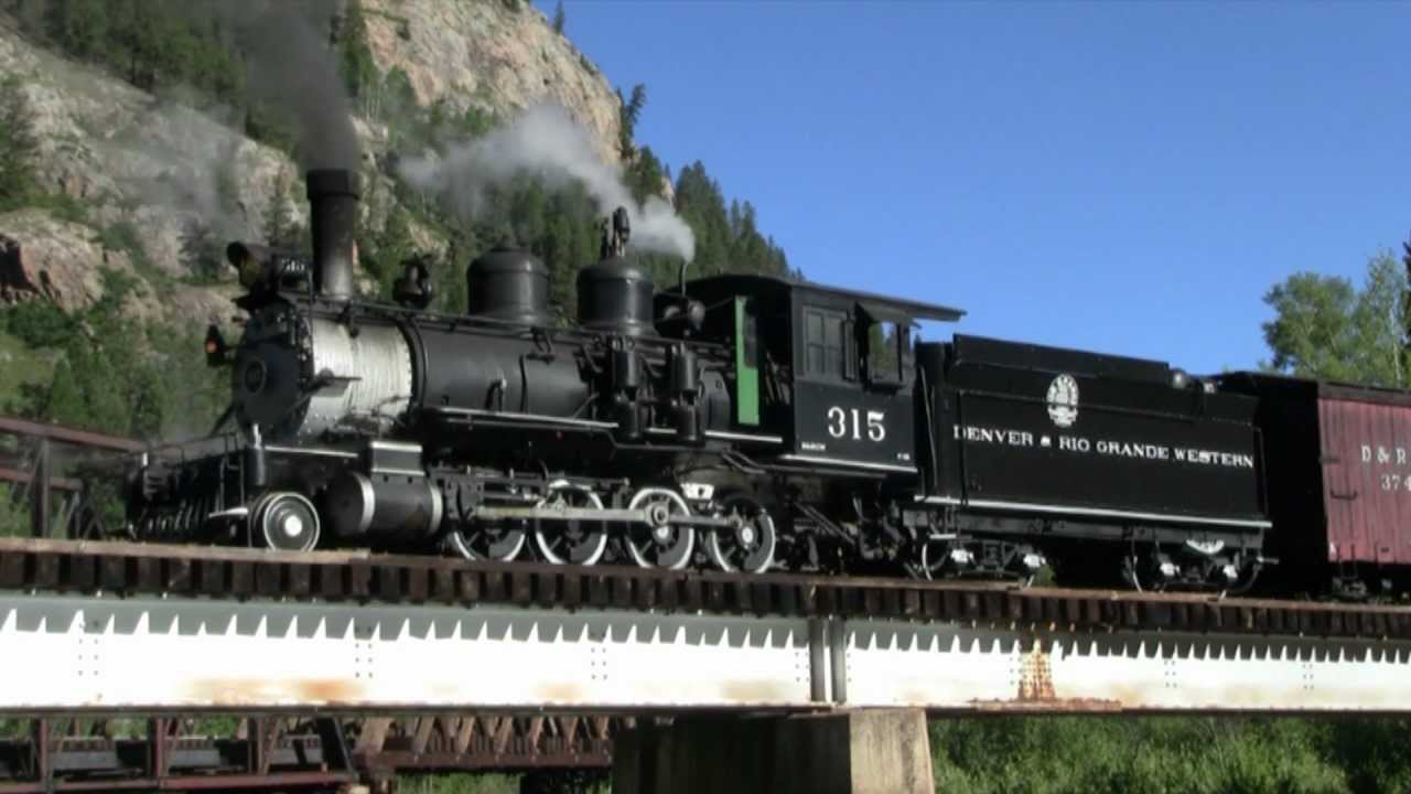 Denver & Rio Grande Western C-18 Steam Locomotive 315 Photo Runby - 8/21/10 - CoasterFan2105
