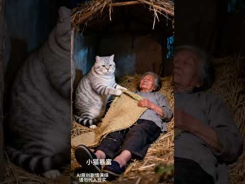 Grandma met her real family in the wilderness, a kitten and a bear