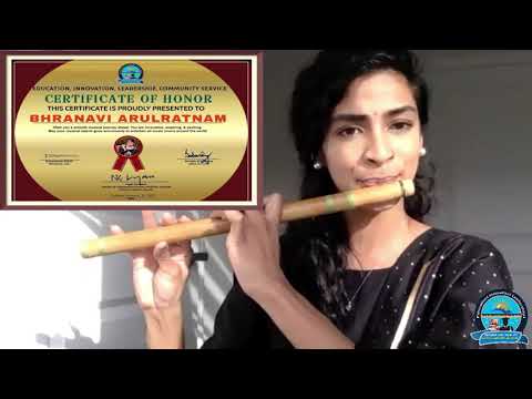 Young Tamil flute artist, Bharanavi, performs and honored by CEILCS.  SUBSCRIBE !!