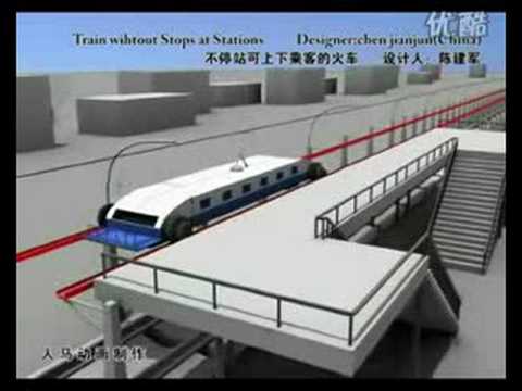 不停站可上下乘客的火車