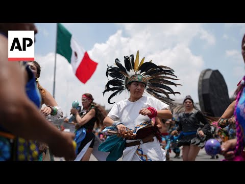 YouTube video thumbnail: Mexico City Marks 700th Anniversary of its Founding by Indigenous People