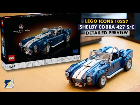 LEGO Icons 10357 Shelby Cobra 427 S/C detailed preview