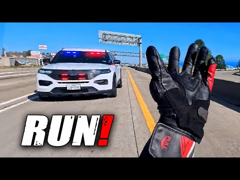 EPIC MOTORCYCLE POLICE CHASE | POLICE vs BIKERS 2025