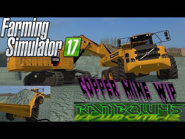 Farming simulator | mining map working Copper mine and more