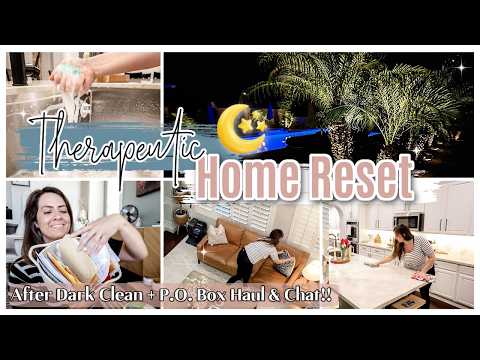 NEW! AFTER DARK CLEAN WITH ME 2025 :: SAHM Cleaning Routine + Home Haul