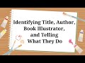 Understanding Book Components and Roles