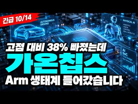 [가온칩스 주가전망] 🚨[긴급]🚨 고점 대비 38% 빠졌는데 Arm 생태계 들어갔습니다! 수요일 시초가 이 흐름이면, 지금 사도 될까요? #가온칩스