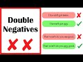Understanding Double Negatives in English