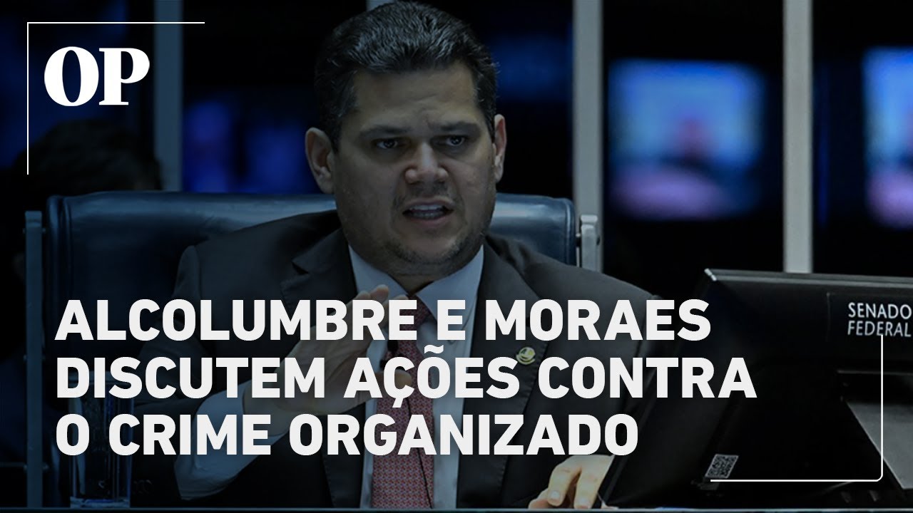 Davi Alcolumbre e Alexandre de Moraes discutem ações contra o crime organizado