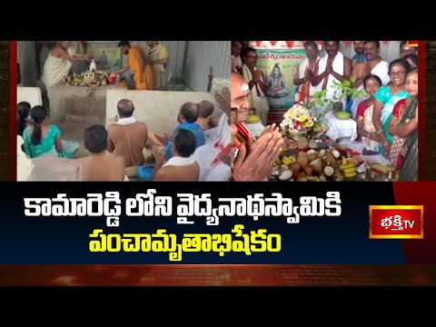 కామారెడ్డి లోని వైద్యనాథస్వామికి పంచామృతాభిషేకం | Abhishekam | Bhakthi TV