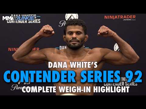 Dana White's Contender Series 92 weigh-in highlight