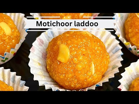 Motichoor Laddoo recipe in Tamil | Easy Homemade Moti Laddoo recipe 👌🏻