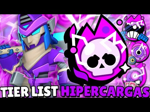 TOP 43 HIPERCARGAS! TODAS AS HIPERCARGAS DE PIOR Á MELHOR no BRAWL STARS! TIER LIST DE HIPERCARGAS!