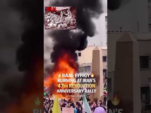 BAAL Effigy Burning at IRAN's 47th Revolution Anniversary Rally