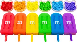 Satisfying Video | How To Make Rainbow Ice Cream From Kinetic Sand Cutting ASMR | Yo Yo Candy