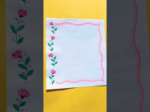 Border Design For Project #shorts #projectworkdesigns #borderdesign #borderdesignforproject