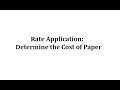 Cost Calculation for Printing Reports