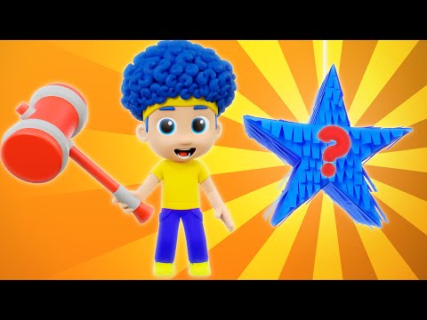 Colorful Pinatas with Surprise Toys | D Billions Kids Songs
