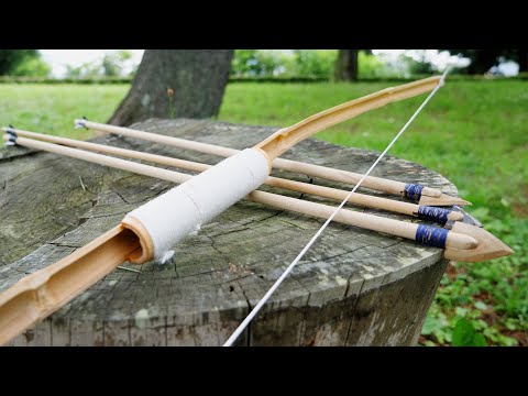 【シンプル工作】竹弓の作り方 DIY Bamboo Bow Making