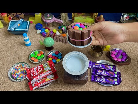 Miniature Dairymilk Chocolate Cake Recipe l Satisfying Decorating Kitkat Cake l Mini Cake Recipe  l