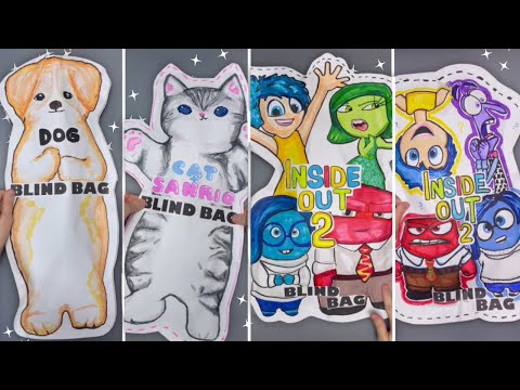 NEW LARGE BLIND BAGS OPENING!I Inside out 2 and Pets Blind Bags Opening!|ASMR|compilation|