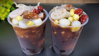 Giải khát thanh nhiệt với NƯỚC SÂM CỦ NĂNG TÁO ĐỎ mát lạnh ngày hè.