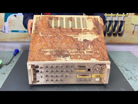 Restoration Old 𝘾𝘼𝙇𝙄𝙁𝙊𝙍𝙉𝙄𝘼 Professional Amplifier | Restore Classic Brand Sound Amplifier