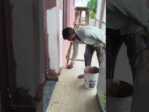 wall painting brown colour fast court rustic texture#homedecor #wallcoverings #interiordesign #art