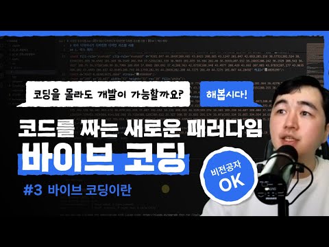코드를 짜는 새로운 패러다임, 바이브 코딩 부트캠프 - 3강 바이브 코딩이란