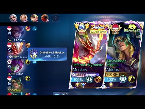 Nyobain Duo Ranked Bareng Top Global 1 Moskov! Moskov Jeann Gendong Tim AFK Cuy!