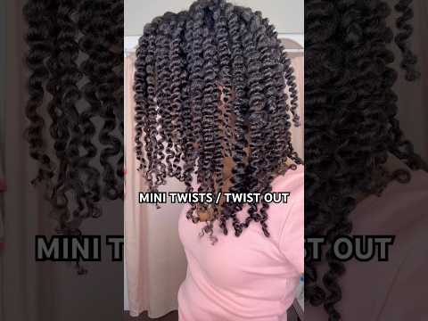 Mini Twists to Twist Out #minitwists #twists #twistout #naturalhair #curlyhair