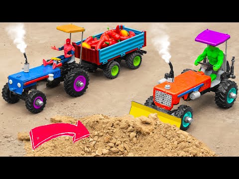 diy tractor mini truck to making modern concrete road construction science project