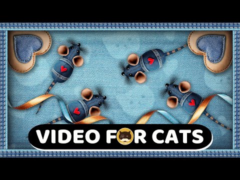 CAT GAMES - Blue Jean Mouse. Videos for Cats | CAT TV | 1 Hour.