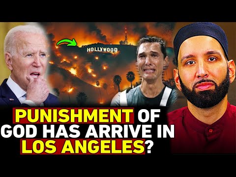 🔴 Hollywood Hills On Fire - Los Angeles Wildfires Today  - Dr Omar Suleiman Speeches