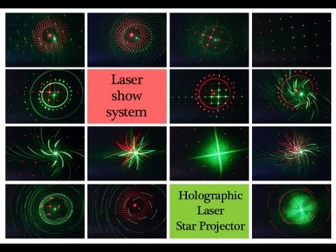 HL-69 Mini Holographic Moving Laser Stage Light Projector - YouTube