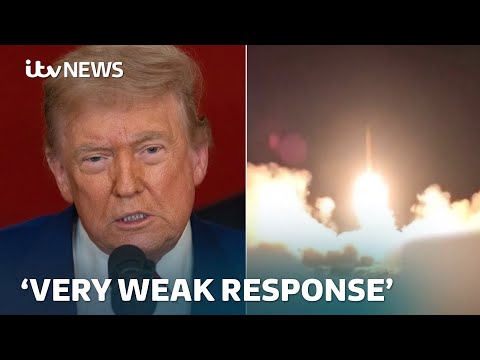 Trump thanks Iran for 'early notice' of 'very weak' attack on US base in Qatar | ITV News