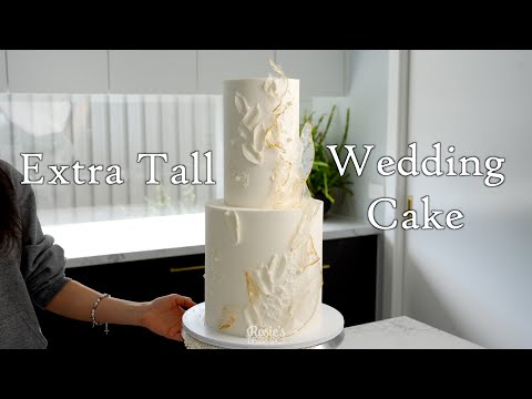 Extra Tall Wedding Cake Design and Tutorial