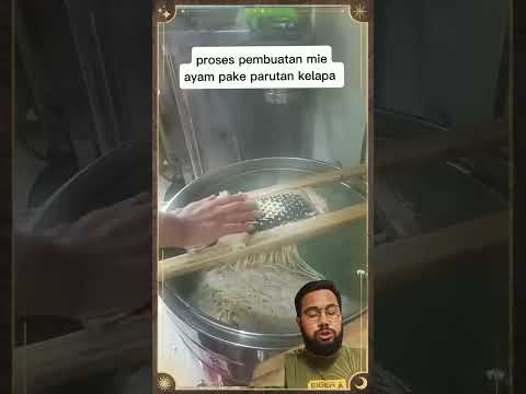 proses buat mie ayam pakai parutan kelapa #shorts #viral